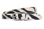 2,5 cm dames riem zebra 250
