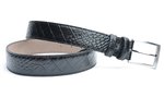 3,5 cm zwarte riem croco 350cr