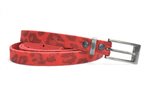 1,5cm smalle riem panter rood 435
