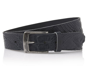 4 cm navy blauwe riem 40628