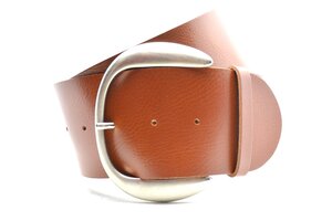 8 cm cognac dames riem 8801