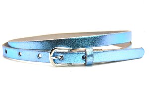 1,5 cm smalle riem blauw 436