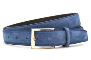 3,5 cm suède riem blauw 508tb