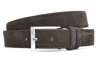 3,5cm suède riem bruin 350am