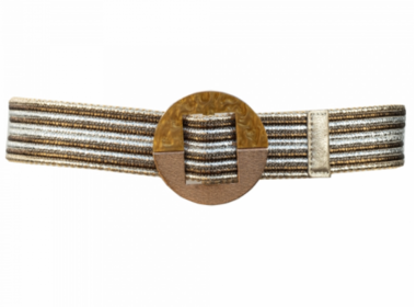 5 cm tailleriem goud/zilver LP9766