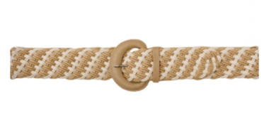 gevlochten riem beige ecru 26159