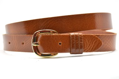 2,5 cm cognac riem 25285