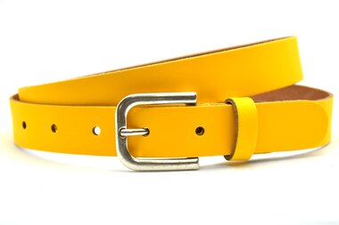 3 cm dames riem geel 30201