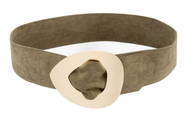 7 cm tailleriem olijfgroen 400092