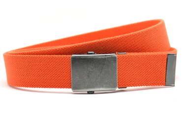 3,5 cm elastische canvas riem oranje