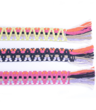 4cm multi color geel riem 800009