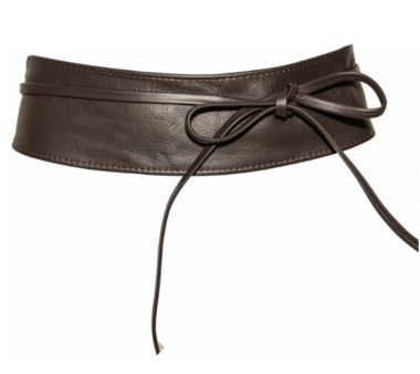 8 cm knoopriem donkerbruin 0001