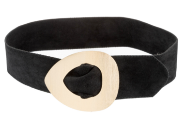 7 cm tailleriem zwart 400092