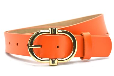 3 cm dames riem oranje 5590101