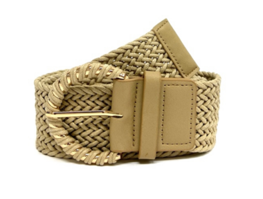 gevlochten riem taupe SA2559