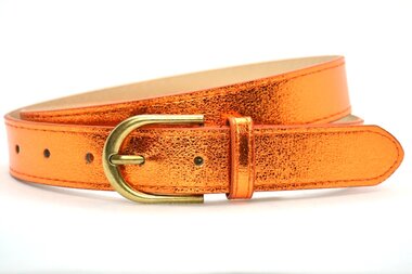 2,8 cm dames riem oranje 2801