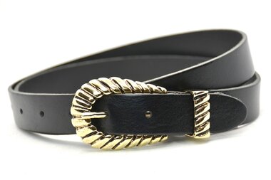 2,5 cm zwarte riem 25445