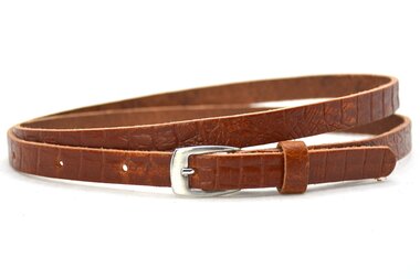 1,5 cm smalle riem cognac 156