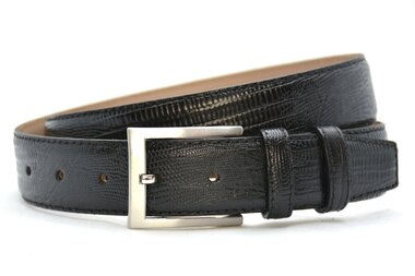 3,5 cm zwarte riem croco 350cr