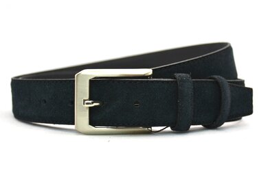 3,5 cm suède riem zwart 350Y