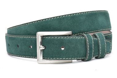 4 cm suède riem groen 400am