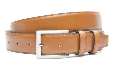 3,5 cm pantalon riem cognac 350-1