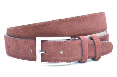 3,5 cm suède riem bordeaux 350am