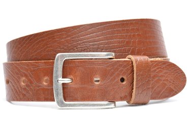 4 cm cognac jeans riem 64062